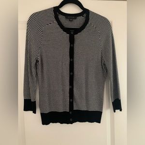 Ann Taylor Polka Dot Cardigan, SZ M